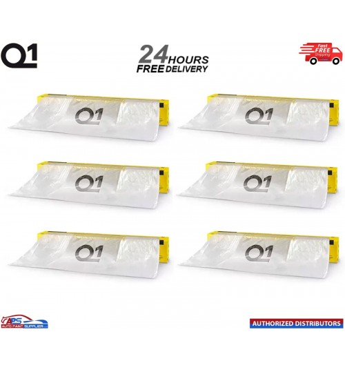 6 X Q1 MASKING FILM SHEETING ROLL 5M X 120M PREMIUM AUTOMOTIVE PROTECTION